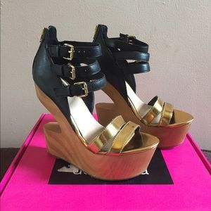 DolceVita wooden wedge heels